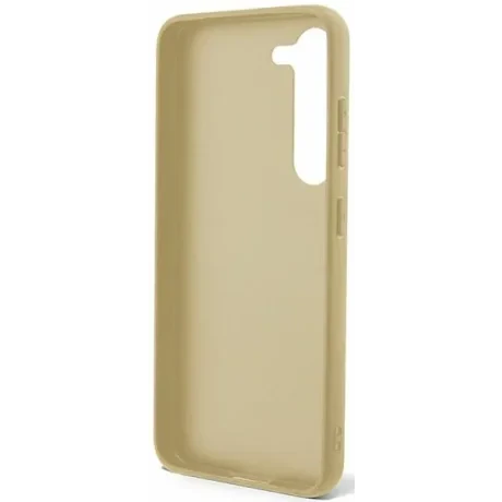 Husa Cover Guess Glitter PC/TPU Flakes Metal Logo pentru Samsung Galaxy S23 Gold thumb