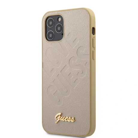 Husa Cover Guess Iridescent Love pentru iPhone 12 Mini Gold thumb