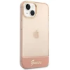Husa Cover Guess PC/TPU Camera Outline Translucent pentru iPhone 14 Pro Pink