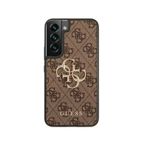 Husa Cover Guess PU 4G Metal Logo pentru Samsung Galaxy S22 Brown