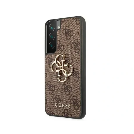 Husa Cover Guess PU 4G Metal Logo pentru Samsung Galaxy S22 Brown