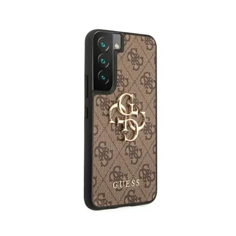 Husa Cover Guess PU 4G Metal Logo pentru Samsung Galaxy S22 Brown