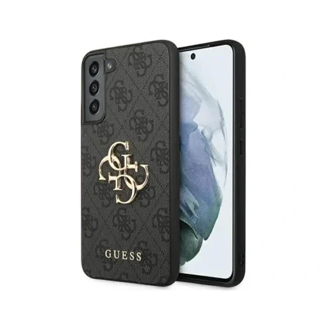 Husa Cover Guess PU 4G Metal Logo pentru Samsung Galaxy S22 Grey