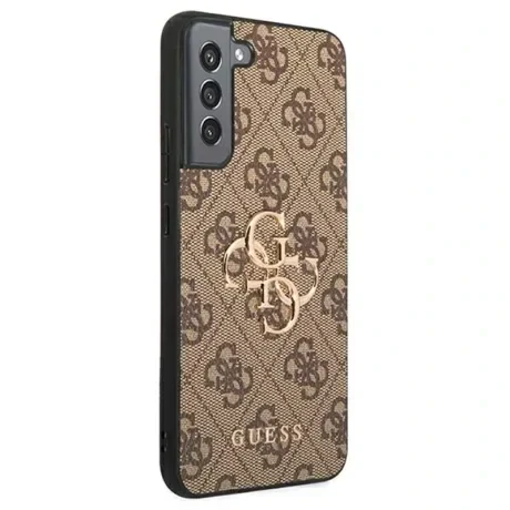 Husa Cover Guess PU 4G Metal Logo pentru Samsung Galaxy S22 Plus Brown