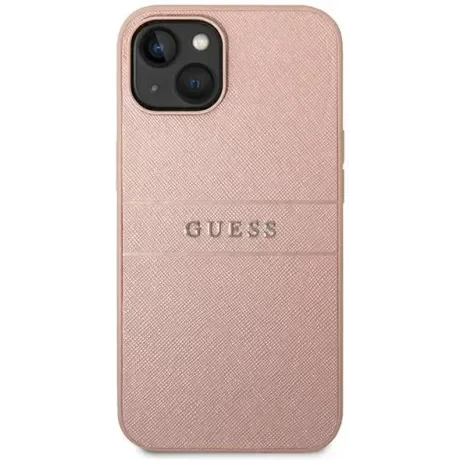 Husa Cover Guess PU Leather Saffiano pentru iPhone 13/14 Pink
