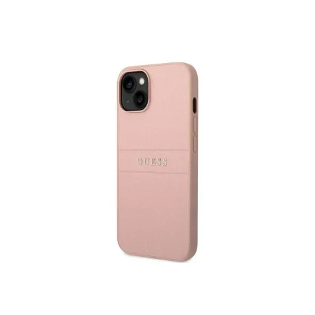Husa Cover Guess PU Leather Saffiano pentru iPhone 14 Plus Pink
