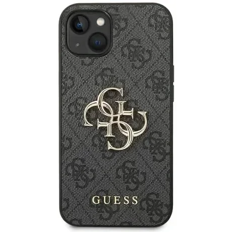 Husa Cover Guess PU Metal Logo pentru iPhone 14 Pro Grey