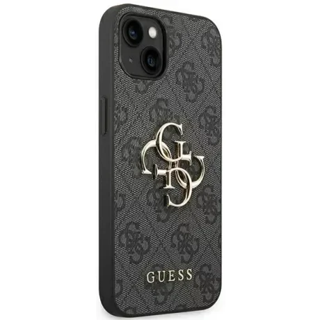 Husa Cover Guess PU Metal Logo pentru iPhone 14 Pro Grey