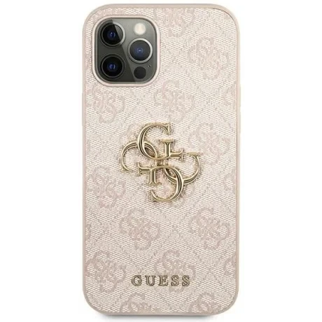 Husa Cover Guess Silicone Metal Logo pentru iPhone 13 Pro Pink
