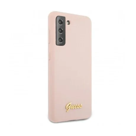 Husa Cover Guess Silicone Metal Logo pentru Samsung Galaxy S21 Plus GUHCS2MLSLMGLP Pink thumb