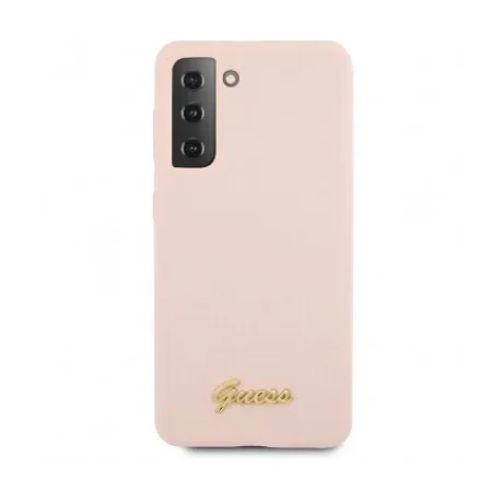 Husa Cover Guess Silicone Metal Logo pentru Samsung Galaxy S21 Plus GUHCS2MLSLMGLP Pink thumb