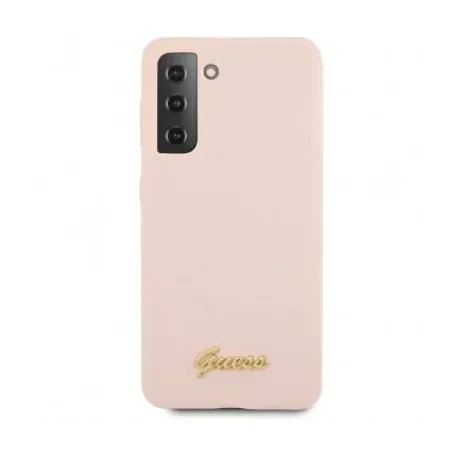 Husa Cover Guess Silicone Metal Logo pentru Samsung Galaxy S21 Plus GUHCS2MLSLMGLP Pink