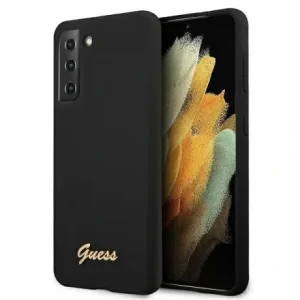 Husa Cover Guess Silicone Metal Logo pentru Samsung Galaxy S22 Plus Black