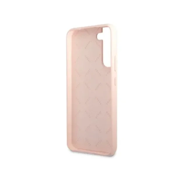 Husa Cover Guess Silicone Metal Logo pentru Samsung Galaxy S23 Plus Pink