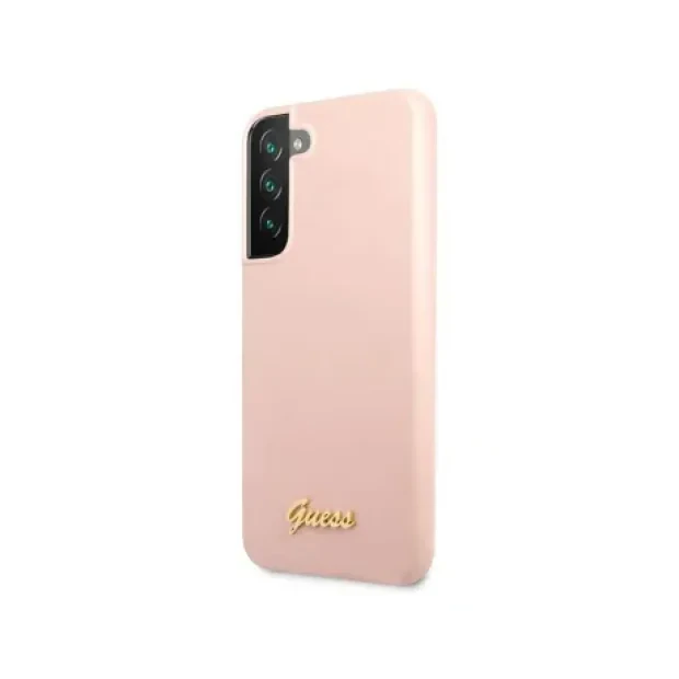 Husa Cover Guess Silicone Metal Logo pentru Samsung Galaxy S23 Plus Pink