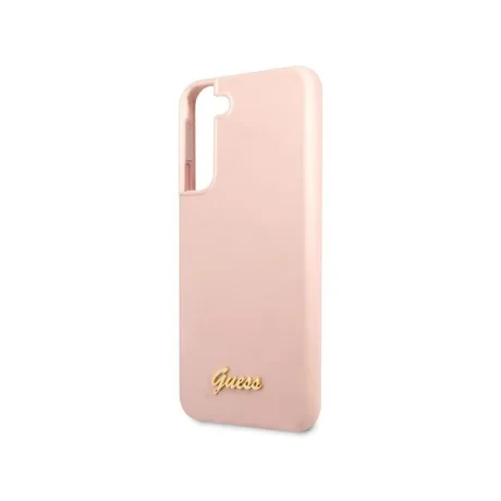 Husa Cover Guess Silicone Metal Logo pentru Samsung Galaxy S23 Plus Pink thumb