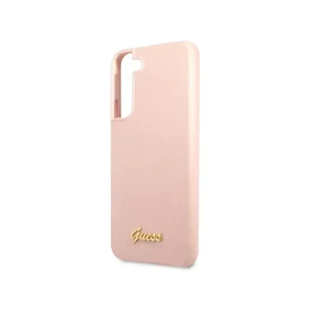 Husa Cover Guess Silicone Metal Logo pentru Samsung Galaxy S23 Plus Pink
