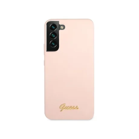 Husa Cover Guess Silicone Metal Logo pentru Samsung Galaxy S23 Plus Pink thumb