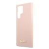 Husa Cover Guess Silicone Metal Logo pentru Samsung Galaxy S23 Ultra Pink