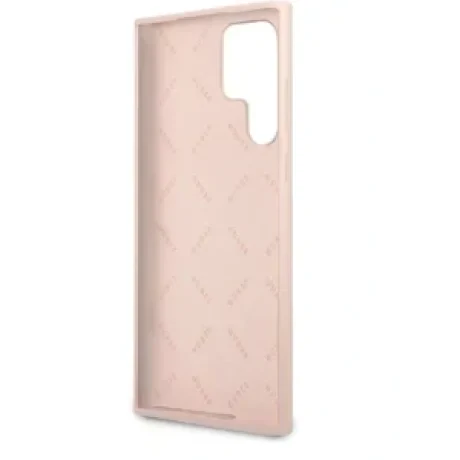Husa Cover Guess Silicone Metal Logo pentru Samsung Galaxy S23 Ultra Pink thumb