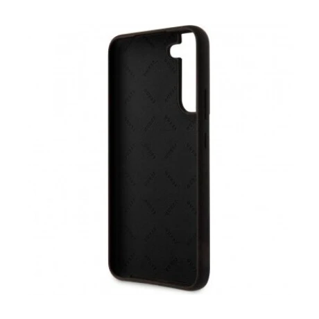 Husa Cover Guess Silicone Vintage Gold Logo pentru Samsung Galaxy S23 Black thumb