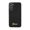 Husa Cover Guess Silicone Vintage Gold Logo pentru Samsung Galaxy S23 Black