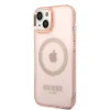Husa Cover Guess Translucent MagSafe pentru iPhone 13 Pro Pink