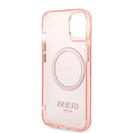 Husa Cover Guess Translucent MagSafe pentru iPhone 13 Pro Pink