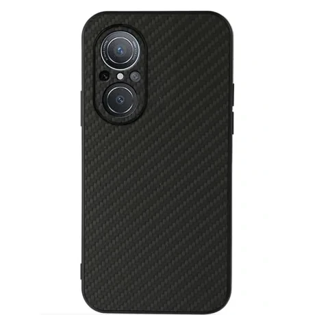 Husa Cover Hard Carbon Fiber pentru Huawei Nova 9 SE Negru