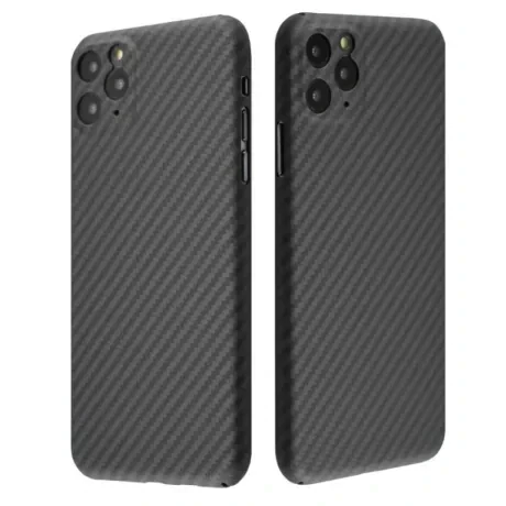 Husa Cover Hard Carbon Fiber pentru iPhone 11 Pro Max Negru