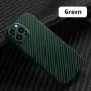 Husa Cover Hard Carbon Fiber pentru iPhone 11 Verde