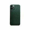 Husa Cover Hard Carbon Fiber pentru iPhone 12 Pro Verde