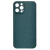 Husa Cover Hard Carbon Fiber pentru iPhone 13 Pro Max Albastru
