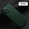 Husa Cover Hard Carbon Fiber pentru iPhone 13 Pro Max Verde