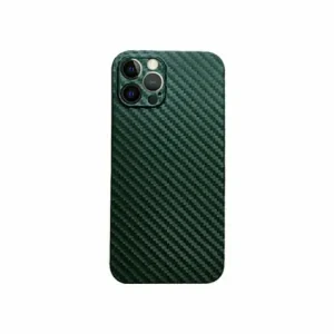 Husa Cover Hard Carbon Fiber pentru iPhone 13 Verde