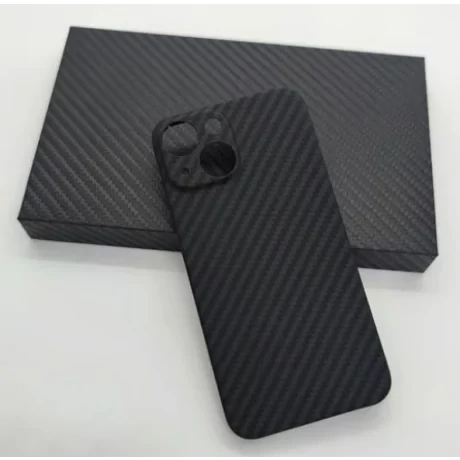 Husa Cover Hard Carbon Fiber pentru iPhone 14 Plus Negru thumb