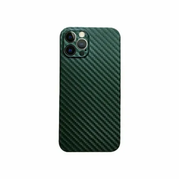 Husa Cover Hard Carbon Fiber pentru iPhone 14 Plus Verde