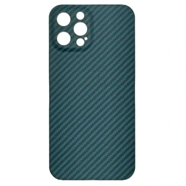 Husa Cover Hard Carbon Fiber pentru iPhone 14 Pro Albastru