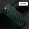 Husa Cover Hard Carbon Fiber pentru iPhone 14 Pro Max Verde