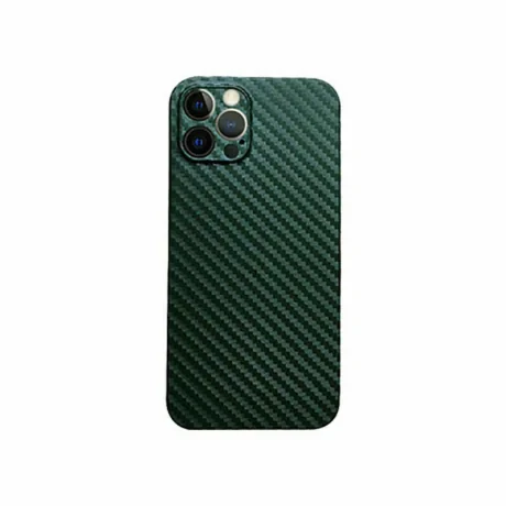 Husa Cover Hard Carbon Fiber pentru iPhone 14 Pro Verde thumb