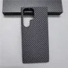 Husa Cover Hard Carbon Fiber pentru Samsung Galaxy S22 Ultra Negru