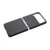 Husa Cover Hard Carbon Fiber pentru Samsung Galaxy Z Flip 3 Negru