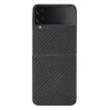 Husa Cover Hard Carbon Fiber pentru Samsung Galaxy Z Flip 4 Negru