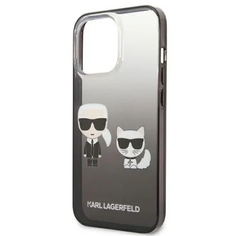 Husa Cover Hard Karl Lagerfeld & Choupette  pentru iPhone 13 Pro Negru thumb