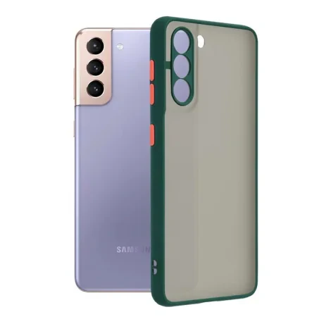 Husa Cover Hard Mat pentru Samsung Galaxy A14 4G/5G Rama Verde thumb