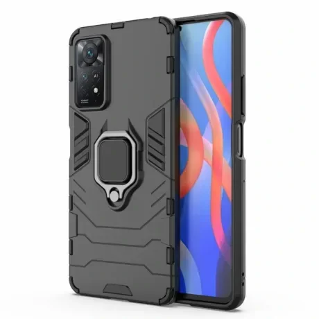 Husa Cover Hard Ring Armor pentru Xiaomi Note 11 Pro/Note 11 Pro 5G Bulk Negru