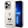 Husa Cover Karl Lagerfeld Choupette Logo pentru iPhone 14 Pro Pink