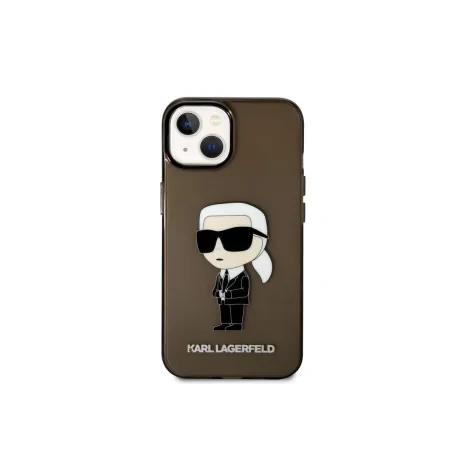 Husa Cover Karl Lagerfeld IML Ikonik NFT pentru iPhone 14 Black thumb