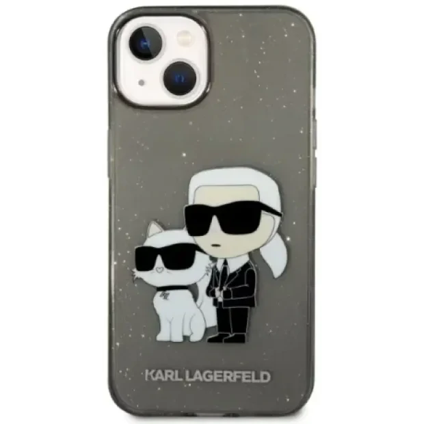 Husa Cover Karl Lagerfeld Karl&amp;Choupette NFT pentru iPhone 14 Plus Black