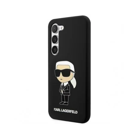 Husa Cover Karl Lagerfeld Liquid Silicone Ikonik NFT pentru Samsung Galaxy S23  Black thumb